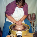 Ingrid King Throwing on the Wheel