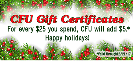 Give the Gift of Learning!: CFU Gift Certificates